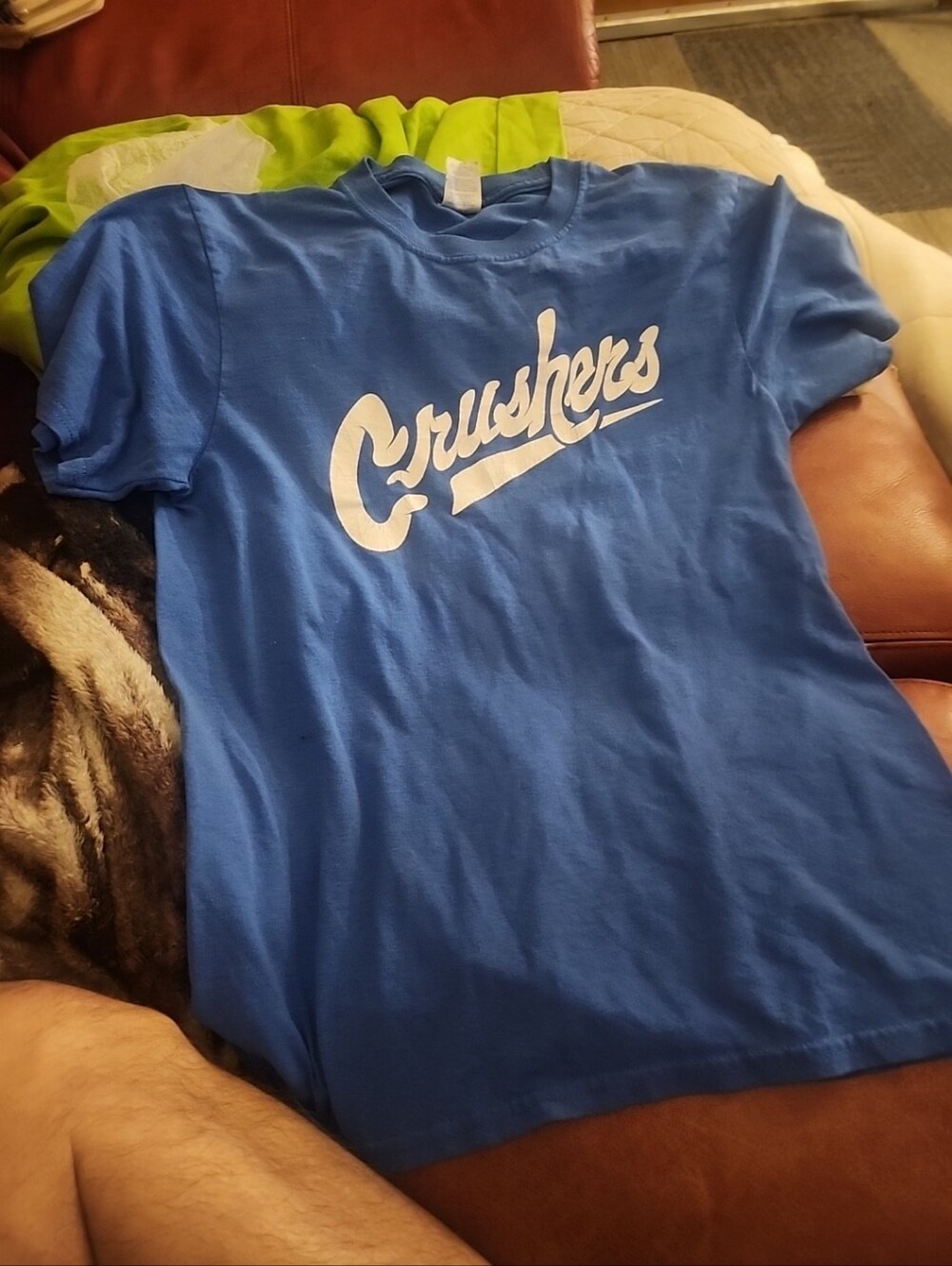 Port & Company 'Crushers' Blue Graphic T-Shirt XL